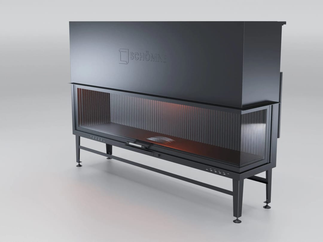 L Tipi Asansörlü Şömine Haznesi 200cm